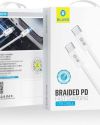 BLUEO Braided PD 60W Type-C Ultra Hızlı Şarj Kablosu
