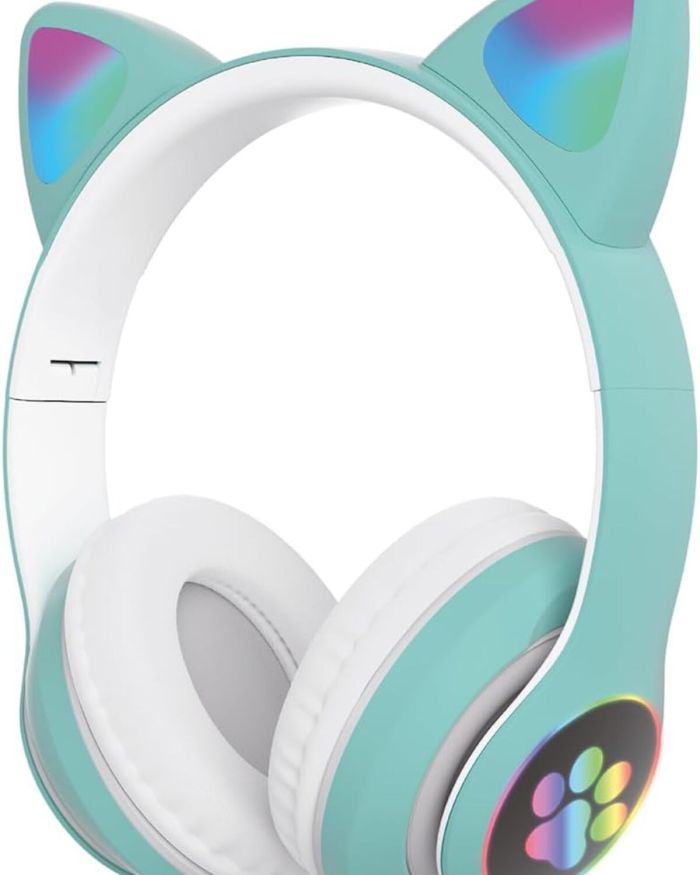 5.0 Kedi Kulak Üstü Bluetooth Kulaklık Yeşil BLT-44 1178367